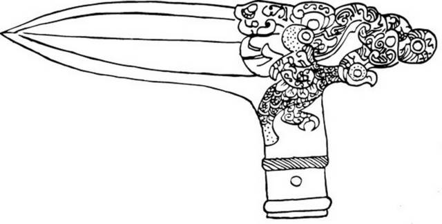 青铜武器拓印素材