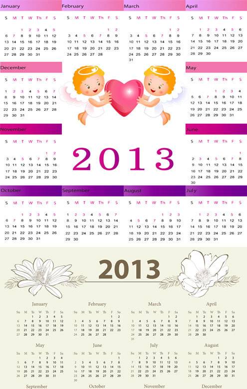 天使2013日历