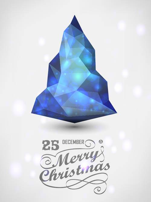 蓝色水晶石圣诞树