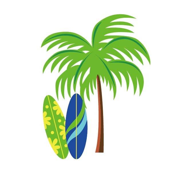 卡通素材椰树