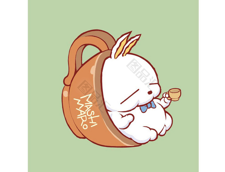 茶杯兔表情包图片