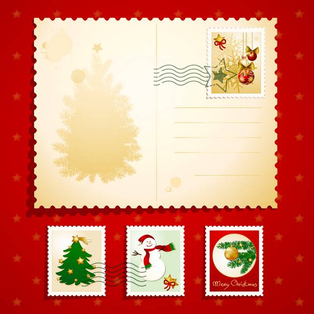 圣诞元素邮票02