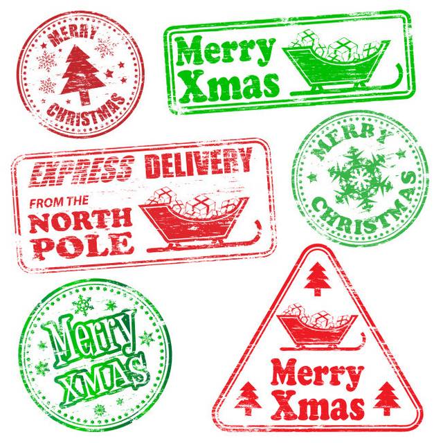 圣诞节红绿标签