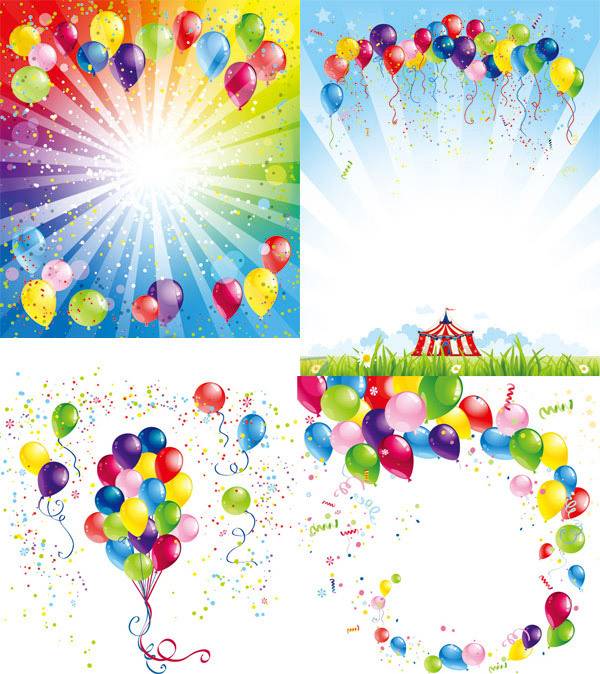 节日气球背景1