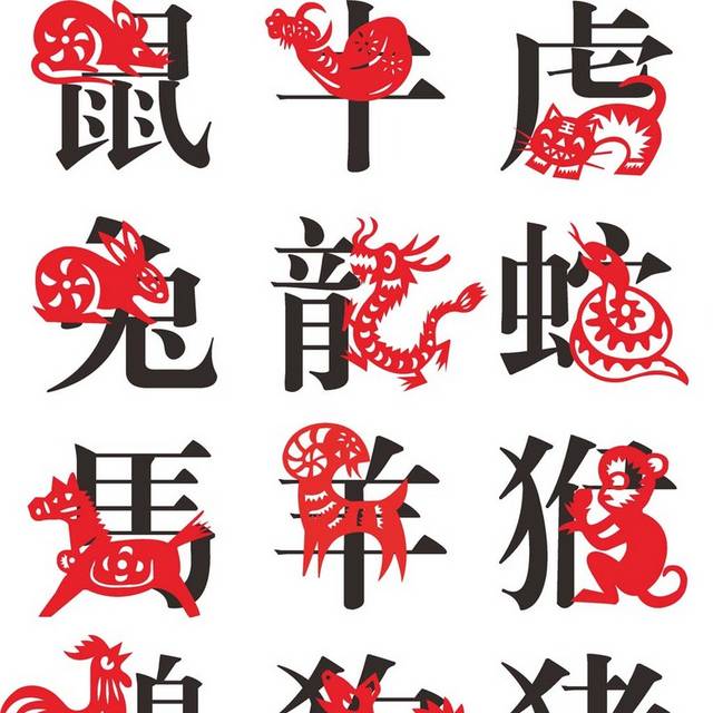 中国文化十二生肖素材