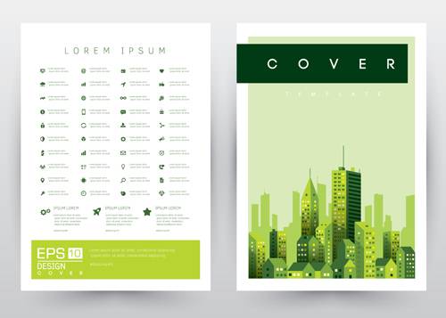 绿色几何企业画册设计