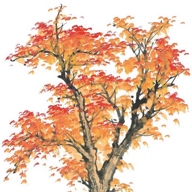 秋天大树设计素材