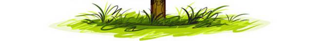 卡通翠绿松树素材