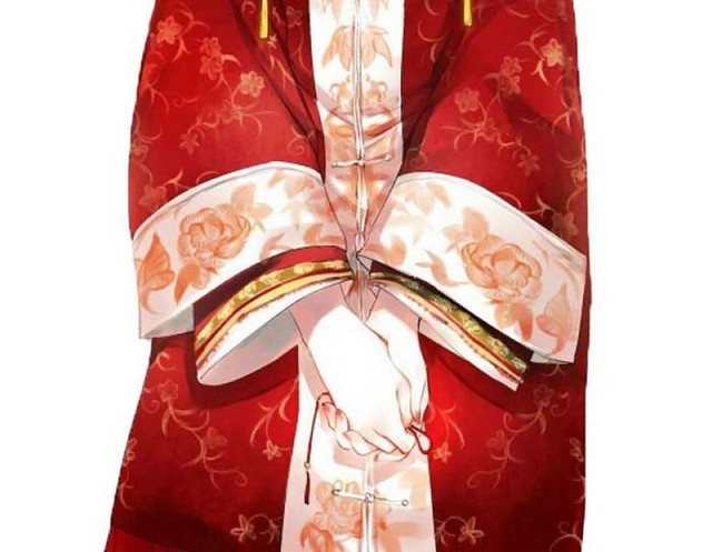 凤冠霞帔的新娘素材