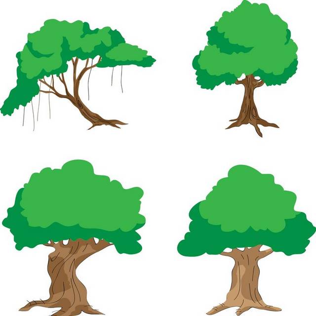 矢量树设计元素合集