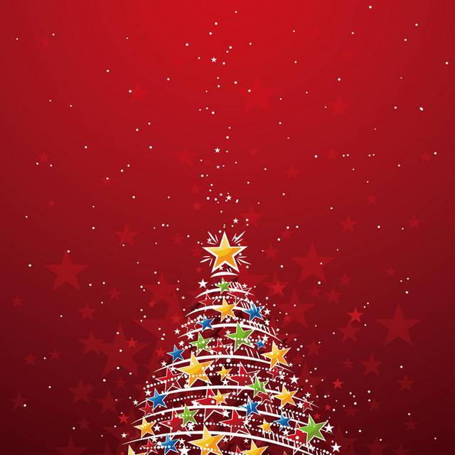 矢量漂亮的圣诞树素材
