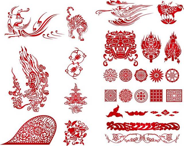 中式传统花纹素材