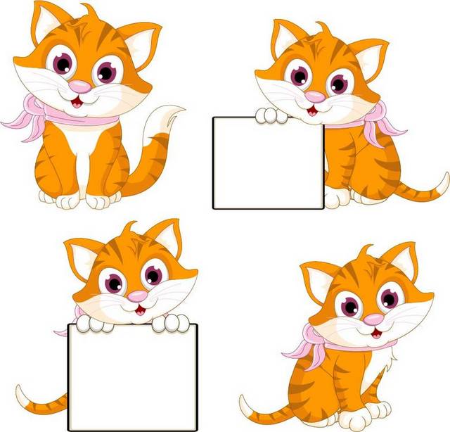 矢量可爱猫素材合集
