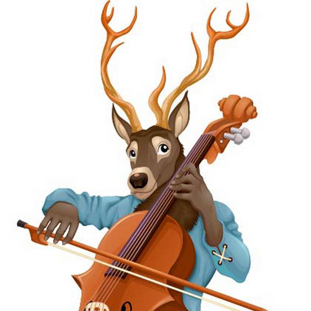 拉大提琴的鹿