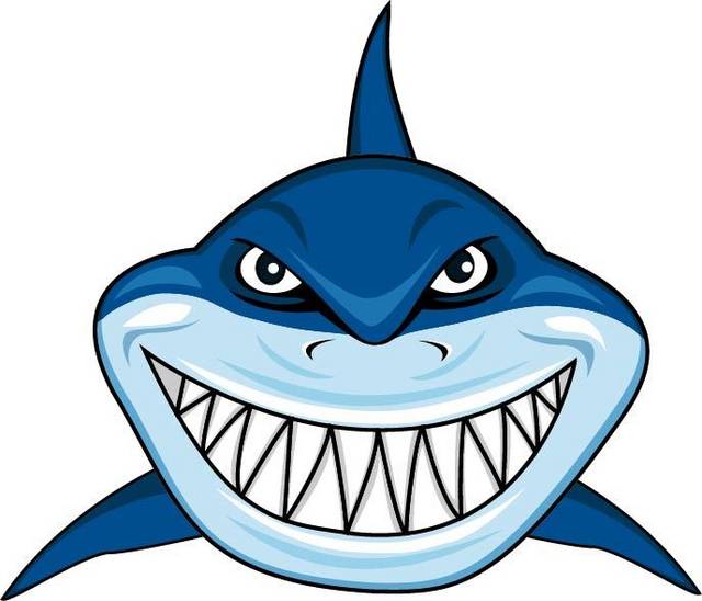 笑的鲨鱼素材
