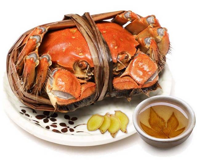 美食元素熟螃蟹