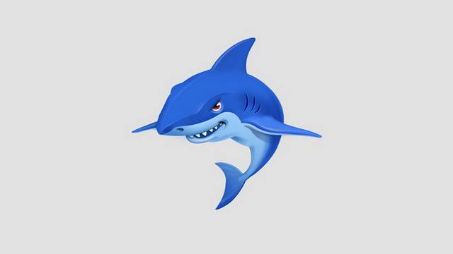 蓝色鲨鱼素材