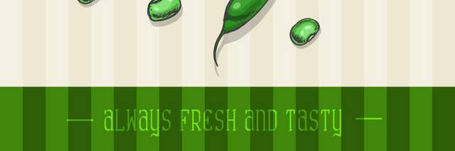 绿色豆子宣传海报