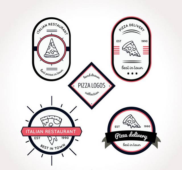 5款意大利披萨餐馆标签