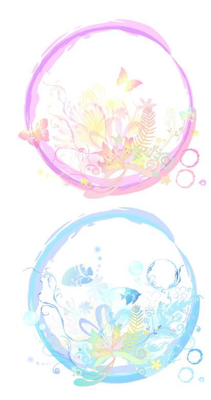 潮流花纹元素5