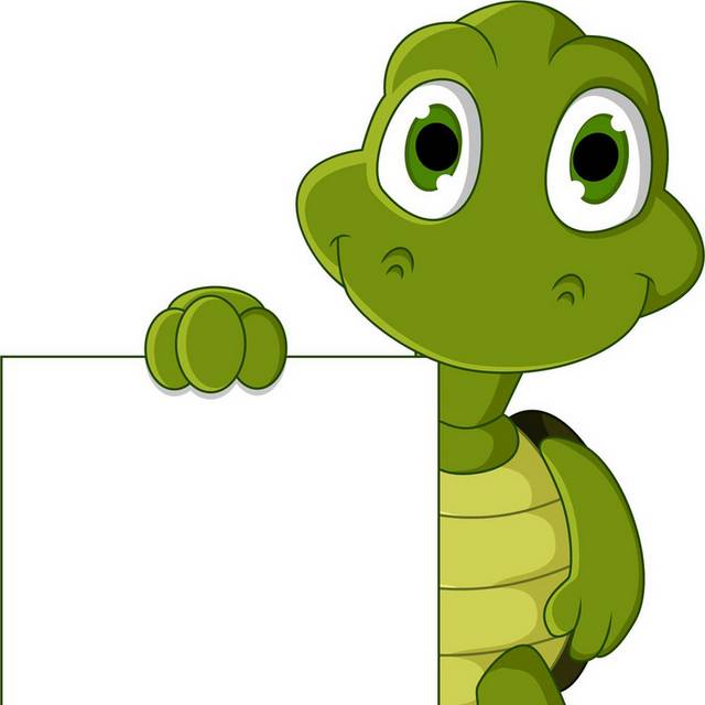 绿色卡通小乌龟