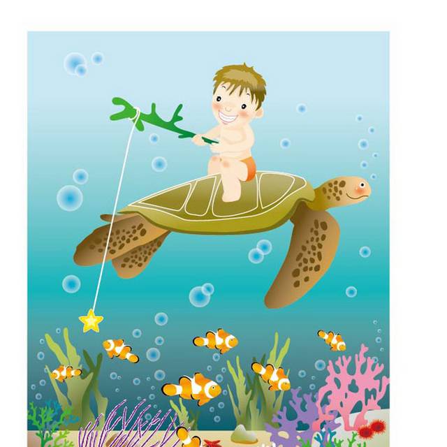 海中的海龟