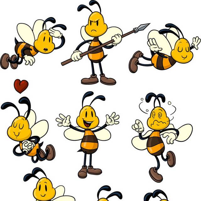 卡通蜜蜂合集