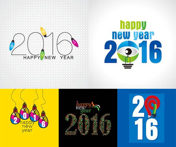 2016新年创意矢量