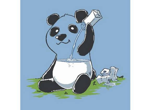 可爱的卡通熊猫素材下载