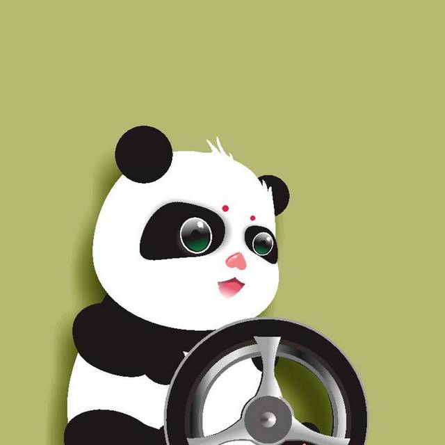 卡通可爱熊猫素材下载