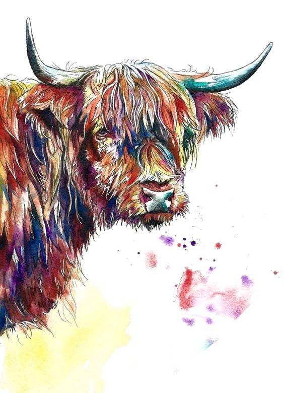创意手绘牦牛