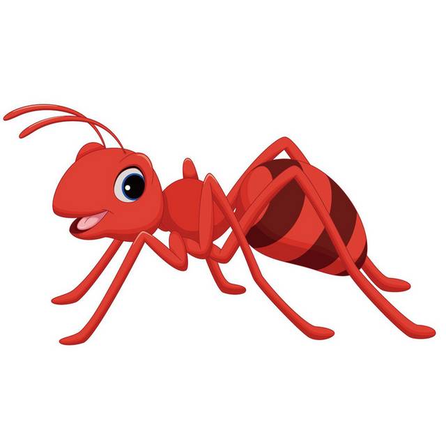 红色卡通蚂蚁