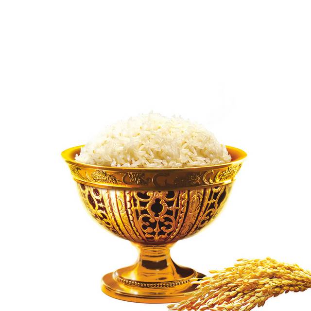 金碗装大米
