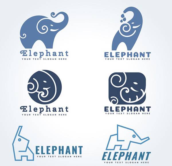 小象logo设计矢量图