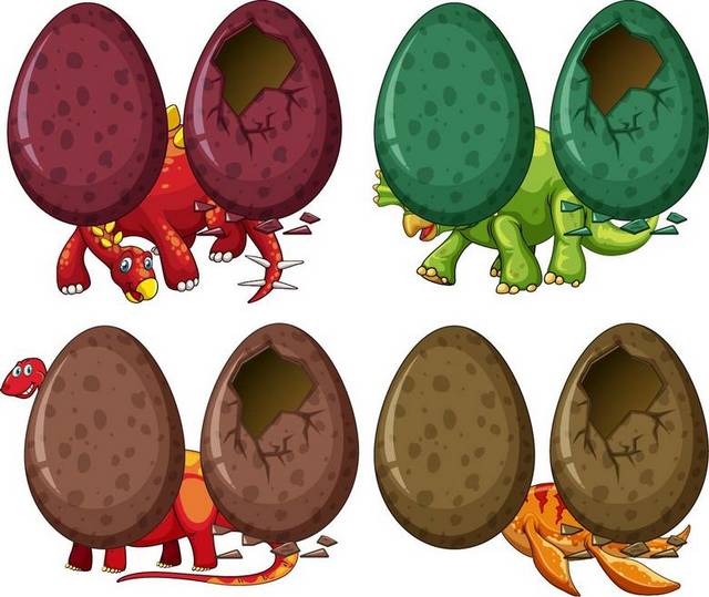 恐龙和蛋素材
