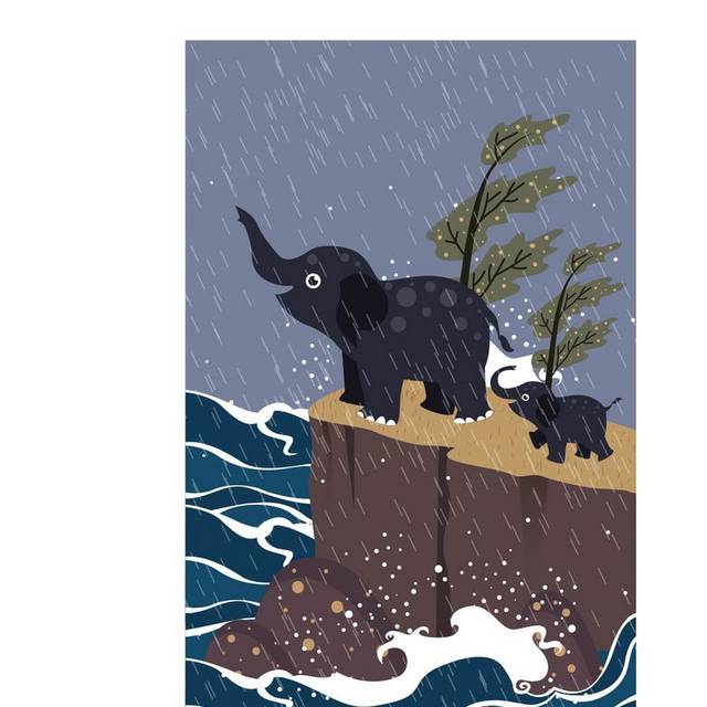大象插画