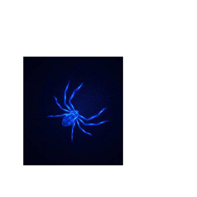 蓝色蜘蛛素材