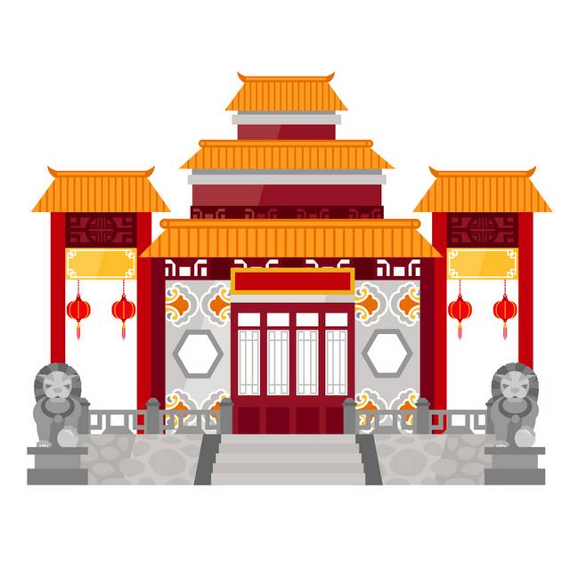 中国风古建筑素材