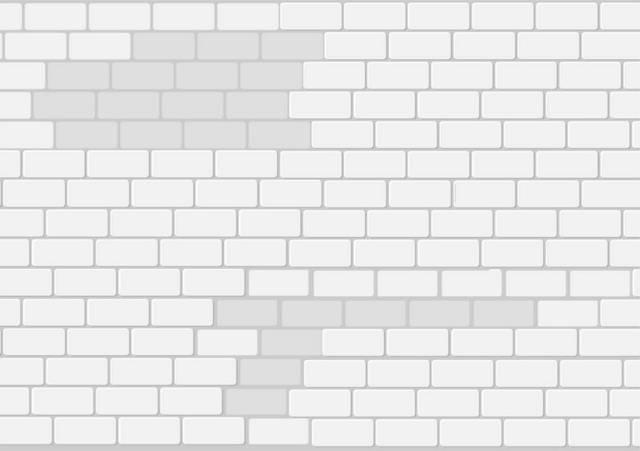 灰白砖墙