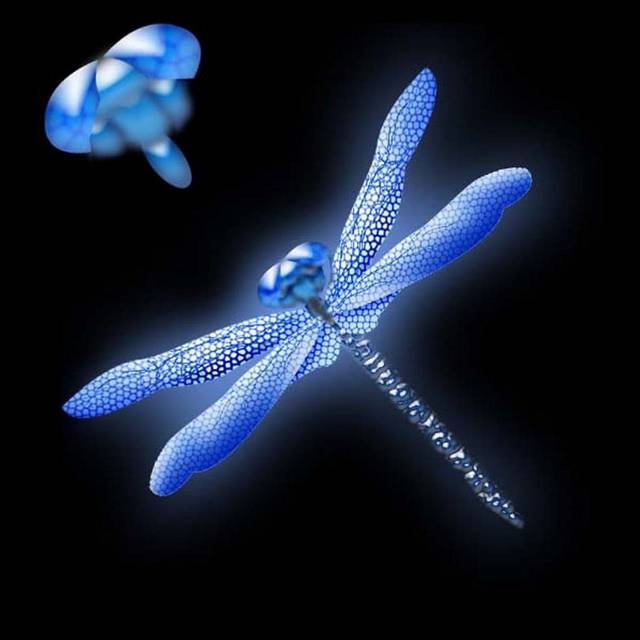 蓝宝石蜻蜓素材