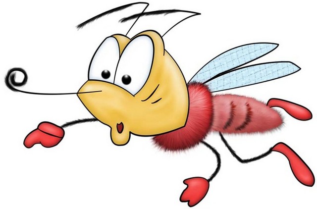 卡通可爱蚊子