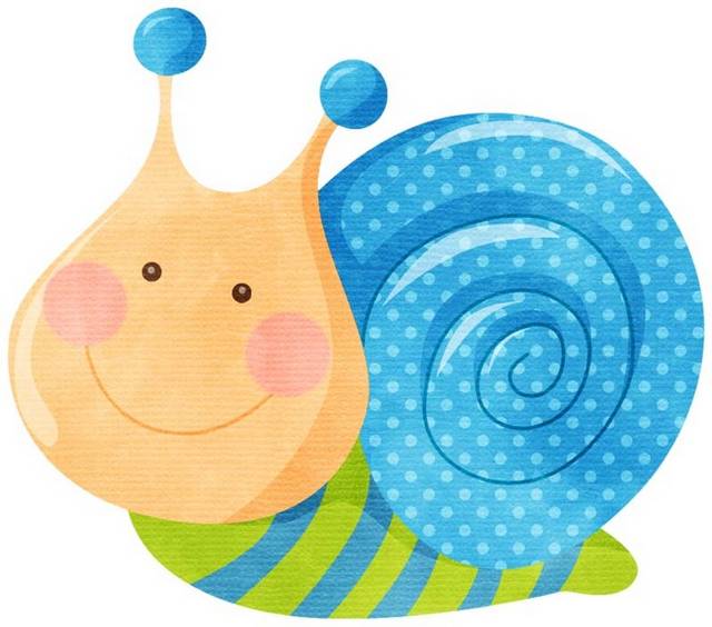 卡通可爱小蜗牛