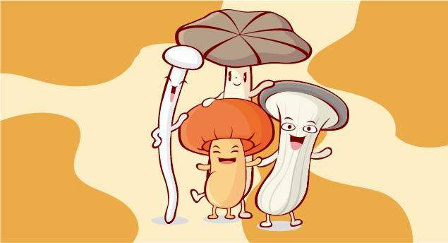 卡通可爱蘑菇