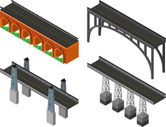 3D桥模型素材