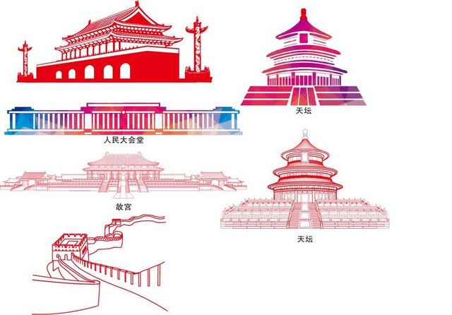 北京景点建筑素材