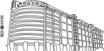 手绘线条建筑素材