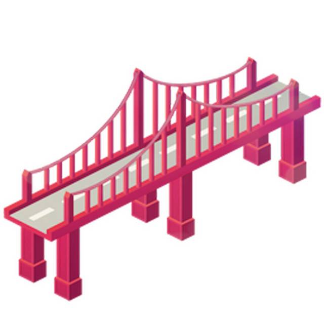 3D桥模型png素材