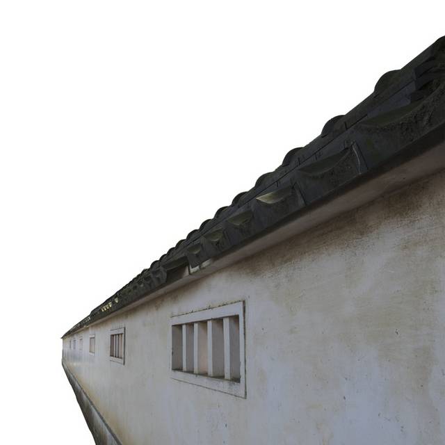 白色围墙素材