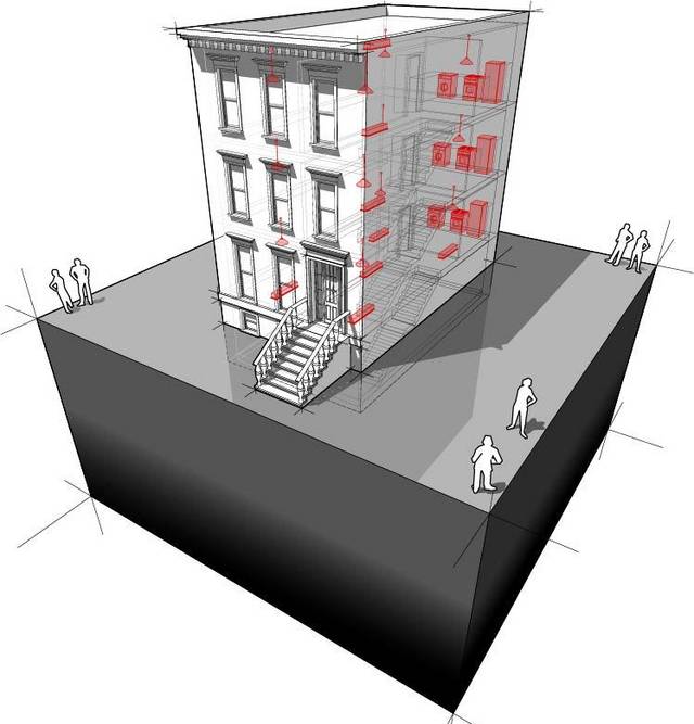 手绘卡通3D建筑