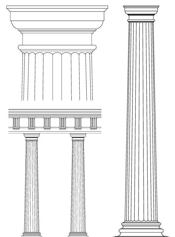 欧式建筑石柱